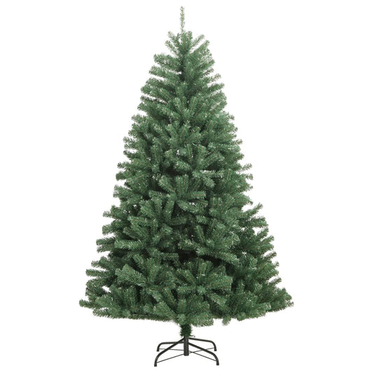 Artificial Hinged Christmas Tree Green PVC, metal 47.2 in
