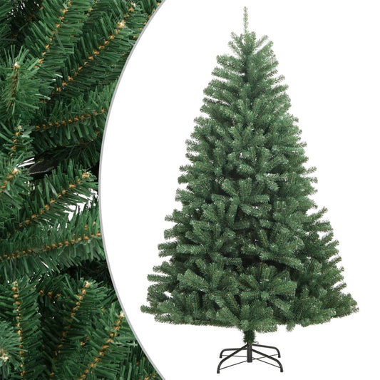 Artificial Hinged Christmas Tree Green PVC, metal 82.7 in