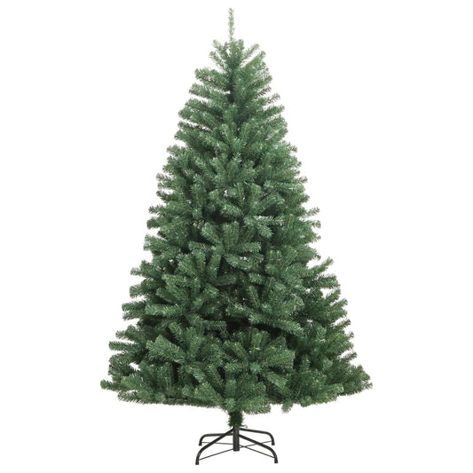 Artificial Hinged Christmas Tree Green PVC, metal 82.7 in