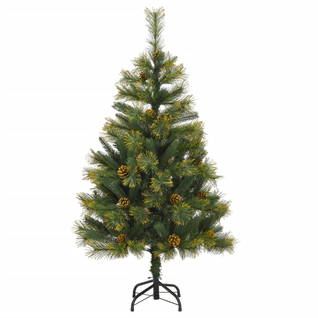 Artificial Hinged Christmas Tree with Cones 120 cm