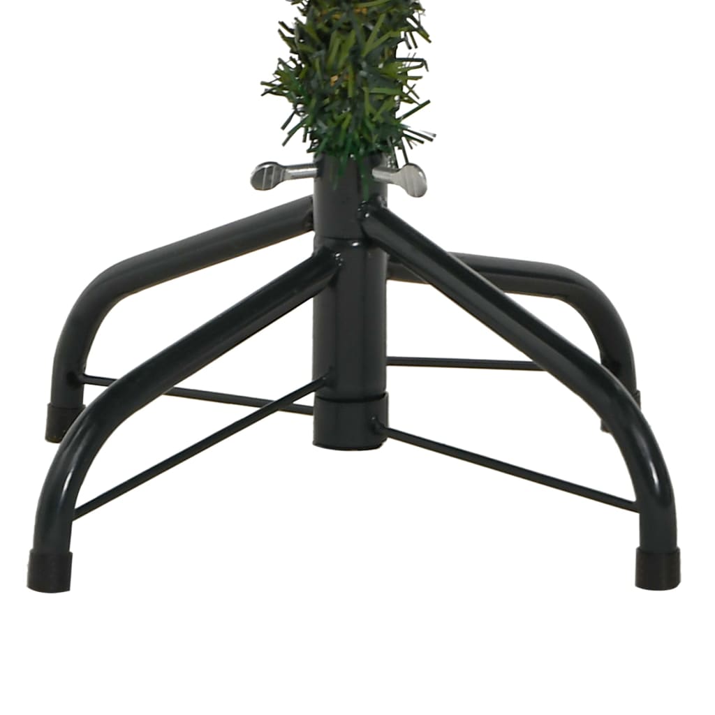 Artificial Hinged Christmas Tree Green PVC, PE, Metal 4.9 feet
