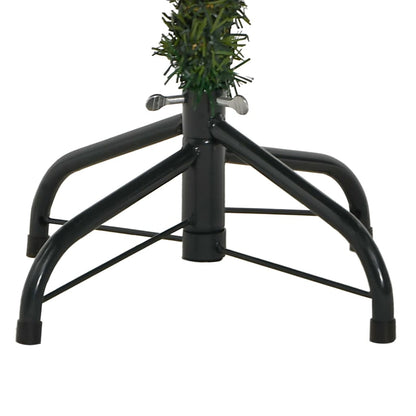 Artificial Hinged Christmas Tree Green PVC, PE, Metal 4.9 feet