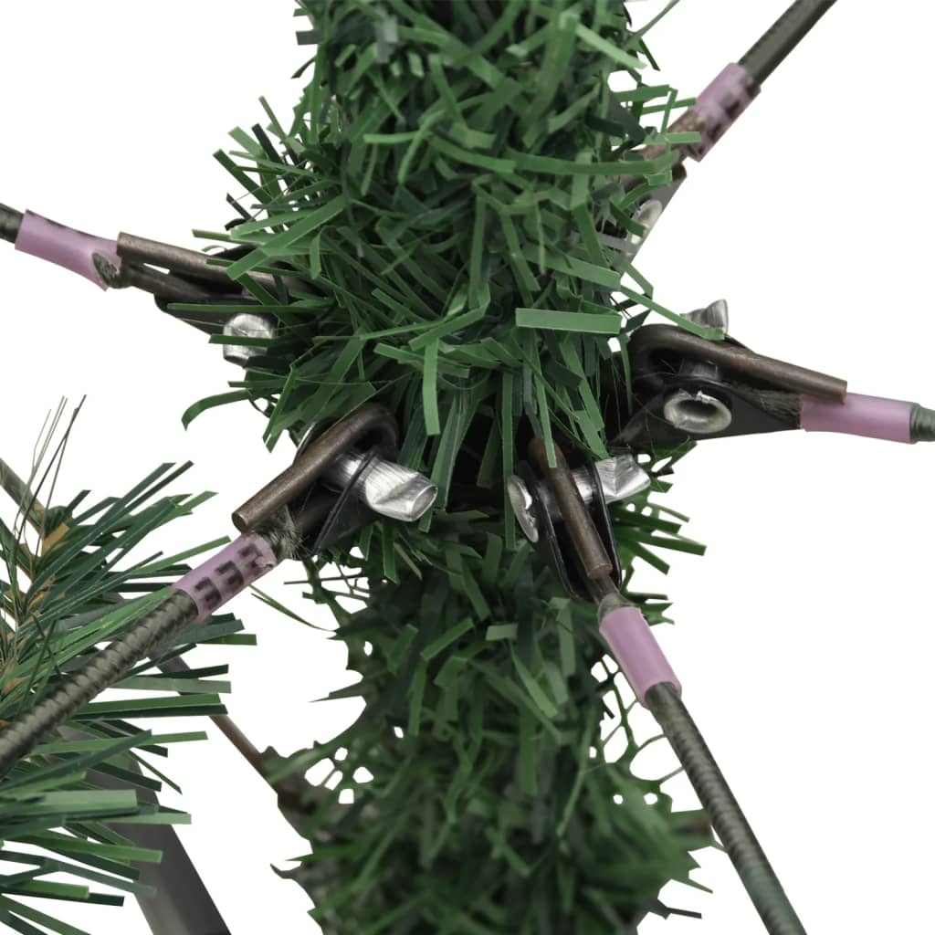 Artificial Hinged Christmas Tree Green PVC, PE, Metal 4.9 feet
