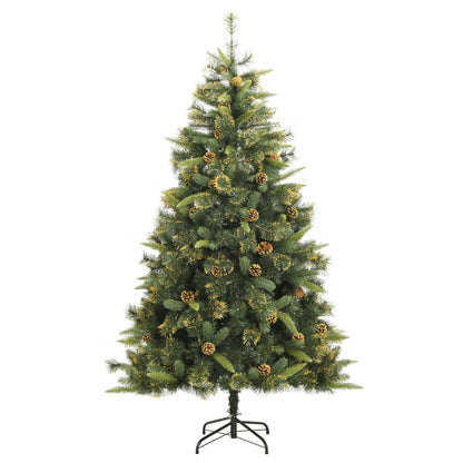 Artificial Hinged Christmas Tree Green PVC 94.5 in