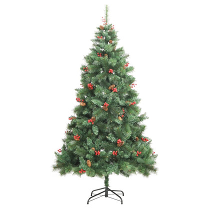 Artificial Hinged Christmas Tree Green PVC, Metal Large
