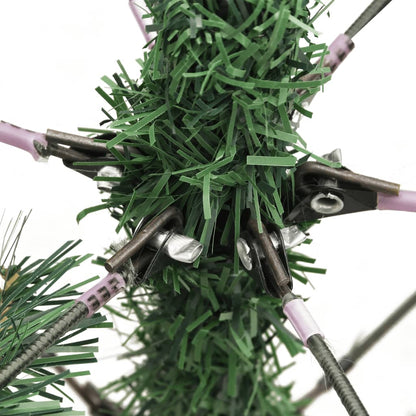 Artificial Hinged Christmas Tree Green PVC, Metal Large