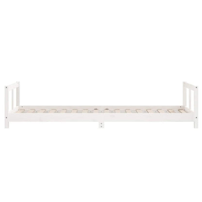 Kids Bed Frame White 90x200 cm Solid Wood Pine