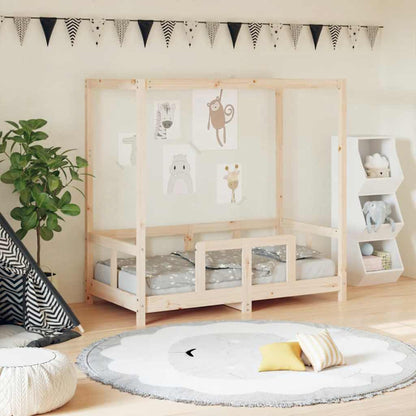 Kids Bed Frame 70x140 cm Solid Wood Pine