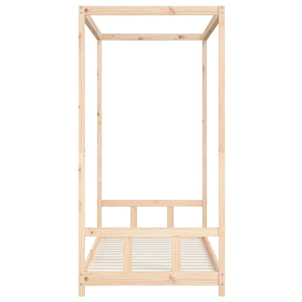 Kids Bed Frame 90x190 cm Solid Wood Pine