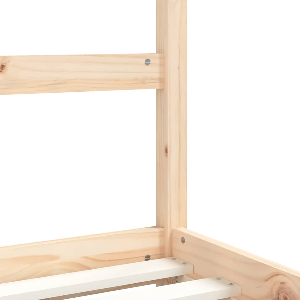 Kids Bed Frame with Drawers 80x200 cm Solid Wood Pine