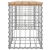 Garden Bench Gabion Design 103x31x42 cm Solid Wood Pine