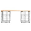 Garden Bench Gabion Design 103x31x42 cm Solid Wood Pine
