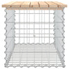 Garden Bench Gabion Design 83x44x42 cm Solid Wood Pine