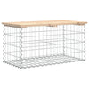 Garden Bench Gabion Design 83x44x42 cm Solid Wood Pine