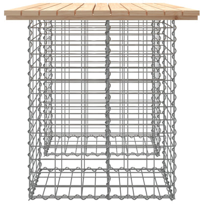 Garden Table Gabion Design 100x70x72 cm Solid Wood Pine