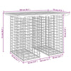 Garden Bench Gabion Design 100x70x72 cm Solid Wood Pine