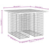 Garden Bench Gabion Design 100x102x72 cm Solid Wood Pine