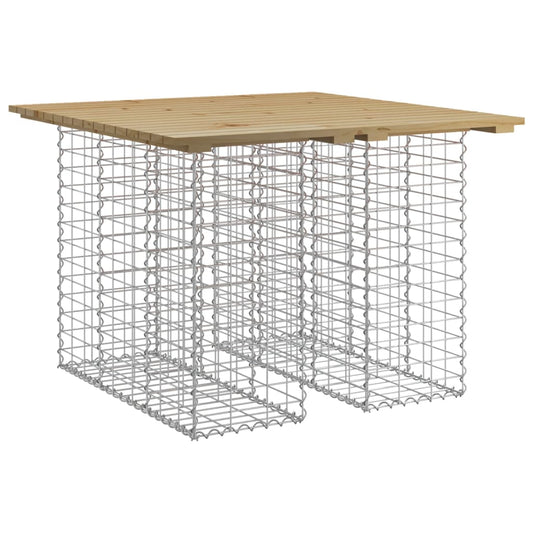 Garden Table Gabion Design 100x102x72 cm Impregnated Wood Pine