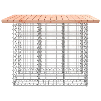 Garden Table Gabion Design 100x102x72 cm Solid Wood Douglas