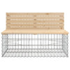 Garden Bench Gabion Design 103x70x65 cm Solid Wood Pine