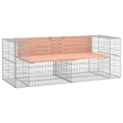 Garden Bench | Douglas wood colour, Grey metal base