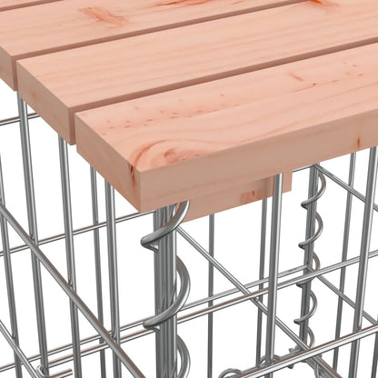 Garden Bench | Douglas wood colour, Grey metal base