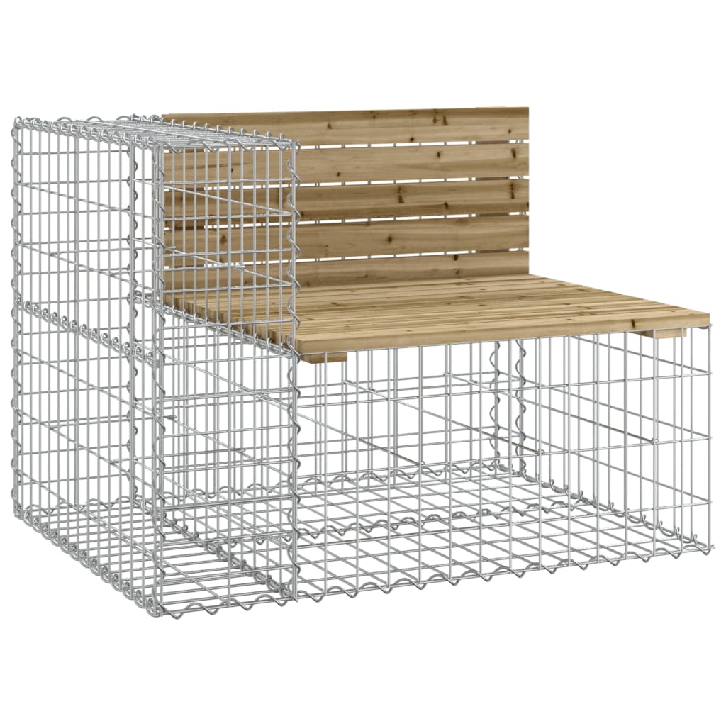 Garden Bench | Natural Wood and Galvanised Steel