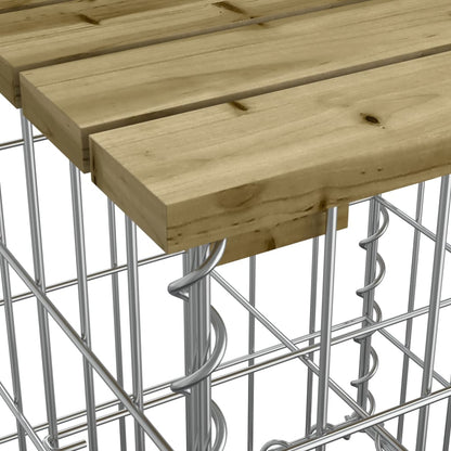 Garden Bench | Natural Wood and Galvanised Steel