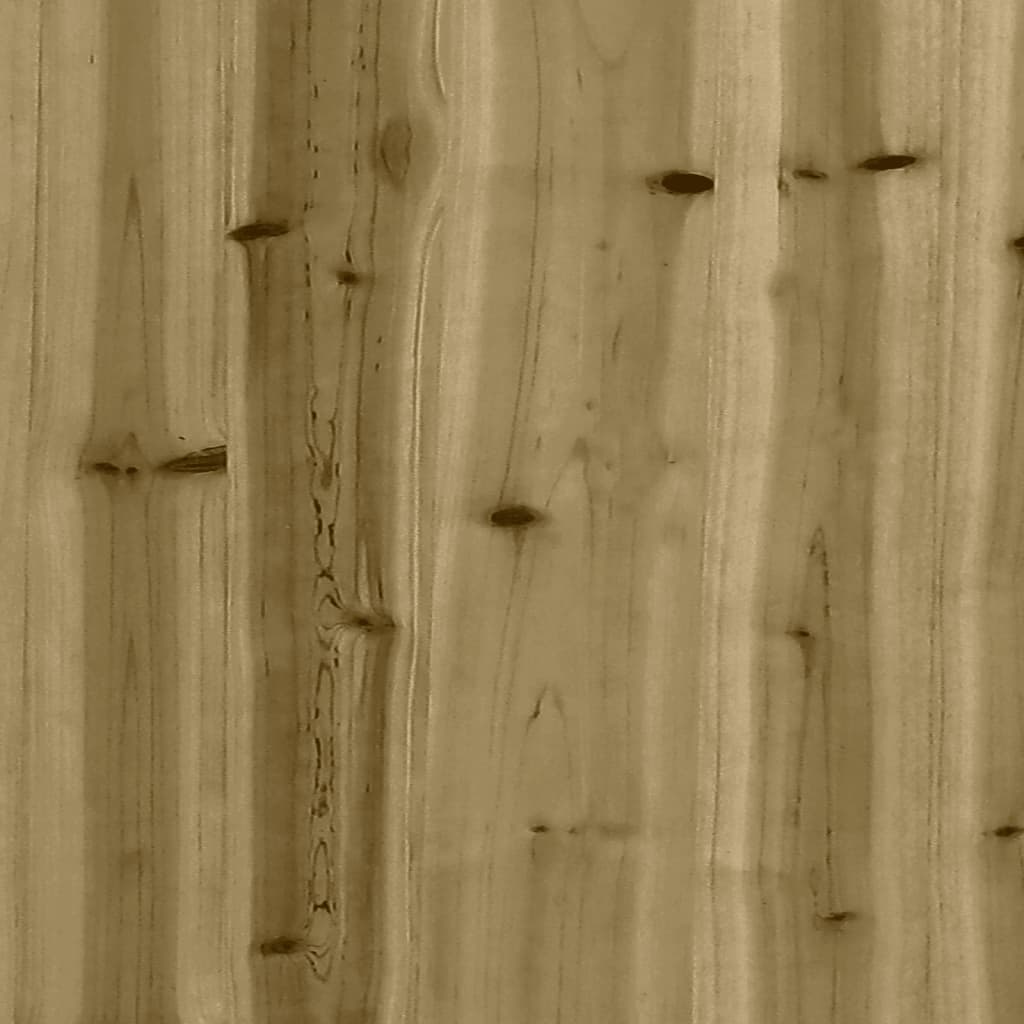 Garden Bench | Natural Pine | Treated Pine Wood, Galvanised Steel | Large