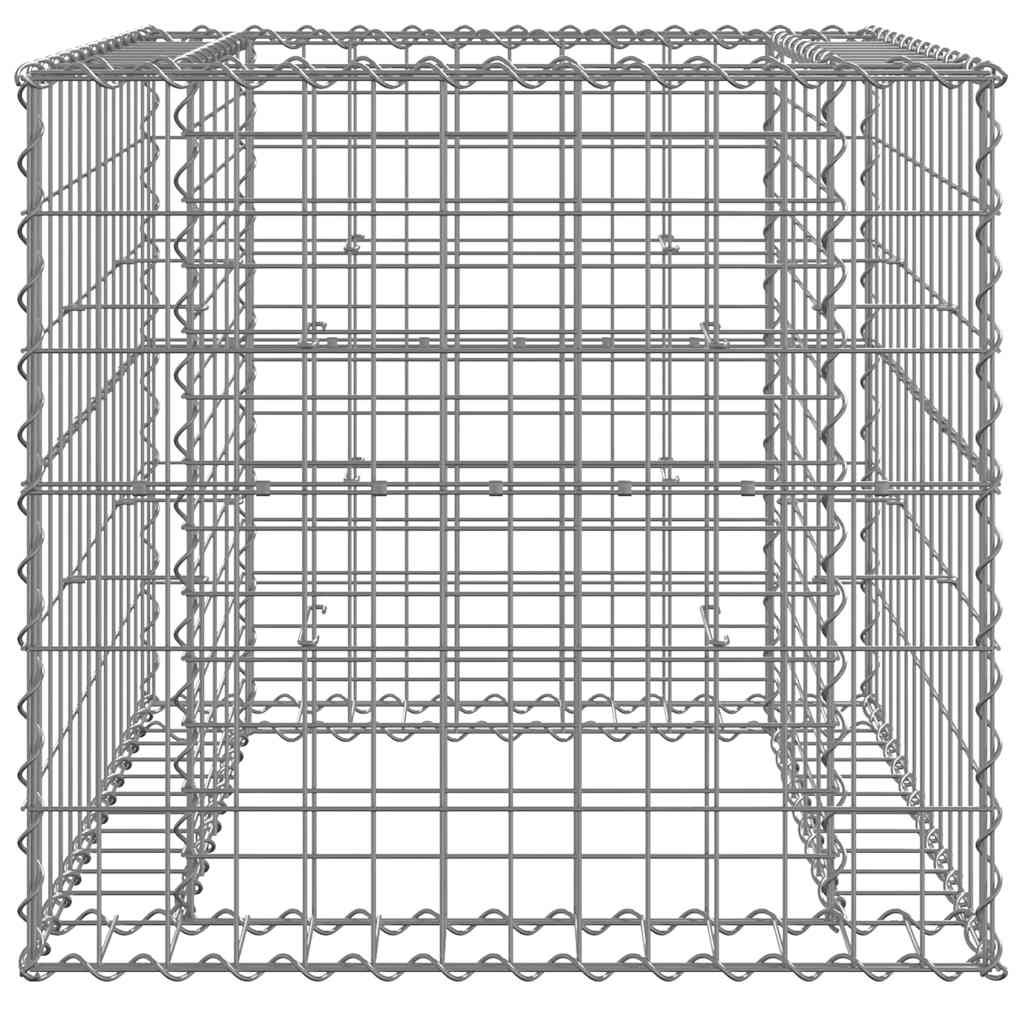 Gabion Basket Silver Galvanized Iron Medium Durable