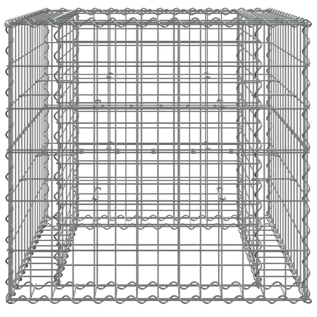Gabion Basket Silver Galvanized Iron Medium Durable