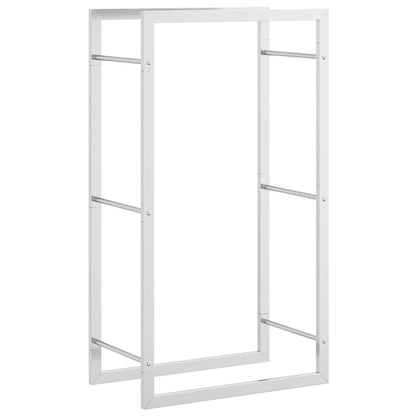 Firewood Rack 50x28x94 cm Stainless Steel