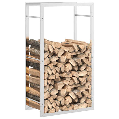 Firewood Rack 50x28x94 cm Stainless Steel
