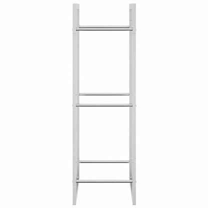 Firewood Rack 50x28x94 cm Stainless Steel