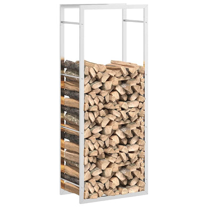 Firewood Rack 50x28x132 cm Stainless Steel