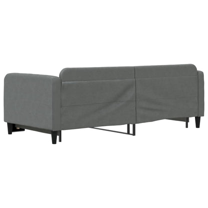 Daybed with Trundle without Mattress Dark Grey 90x190 cm Single