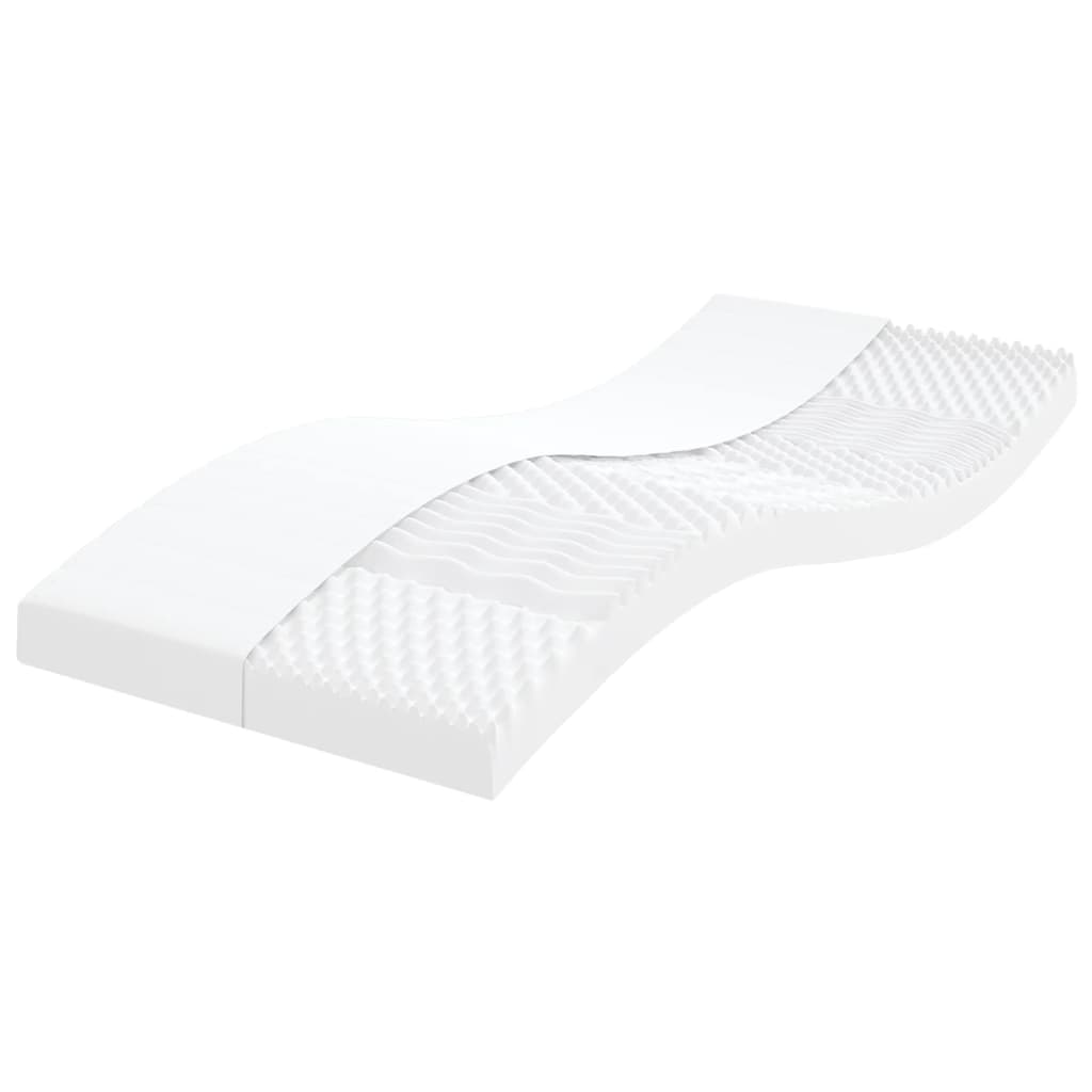 Daybed with Trundle and Mattresses Light Grey 90x190 cm Fabric