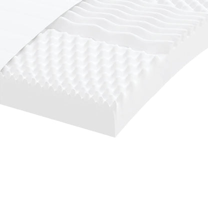 Daybed with Trundle and Mattresses Light Grey 90x190 cm Fabric