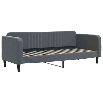 Daybed with Trundle without Mattress Dark Grey 90x190 cm Single