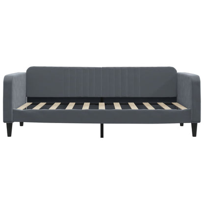 Daybed with Trundle without Mattress Dark Grey 90x190 cm Single