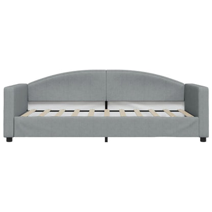 Daybed with Mattress Blue Light Grey 90x190 cm Fabric