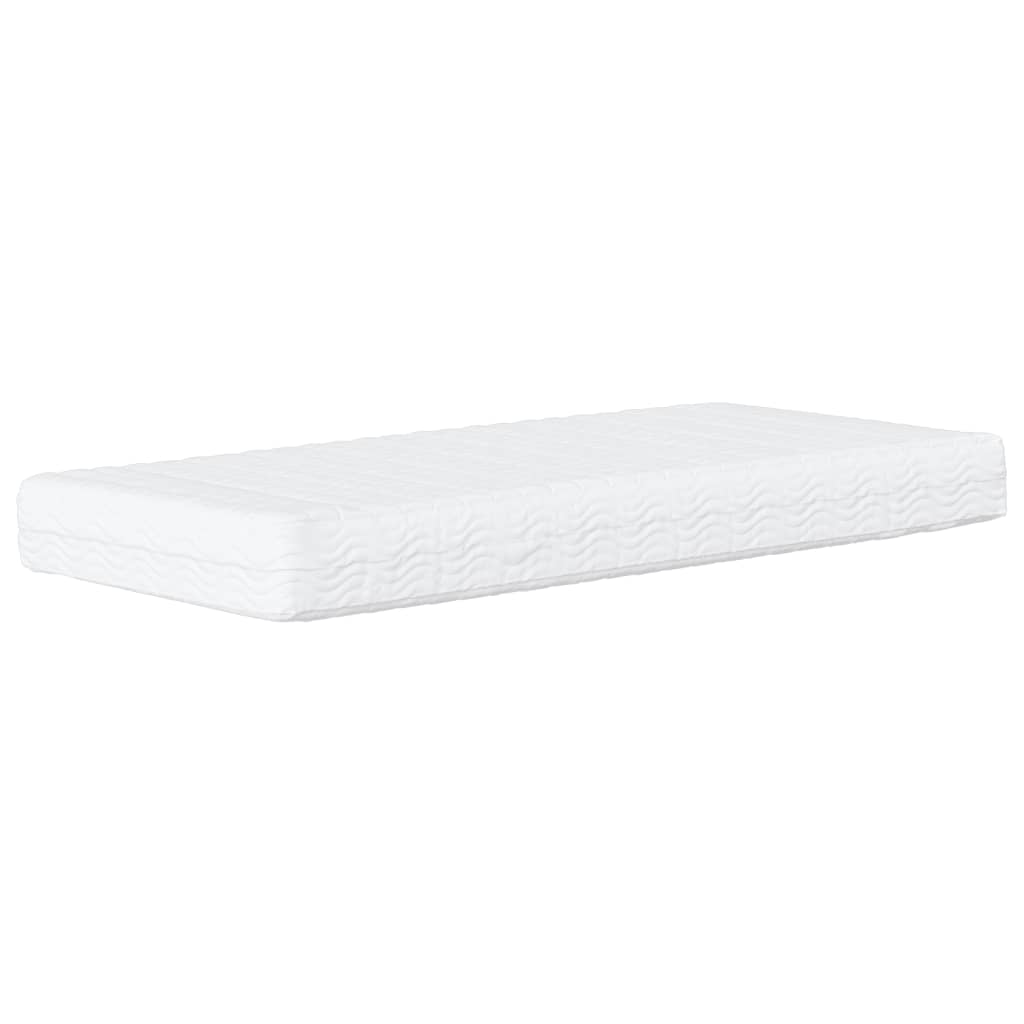 Daybed with Mattress Blue Light Grey 90x190 cm Fabric