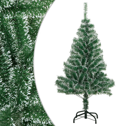 Artificial Christmas Tree Green and white PET 59.1 in
