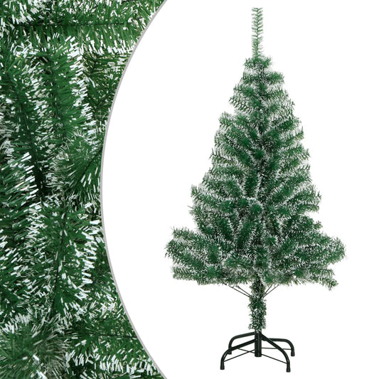 Artificial Christmas Tree Green and white PET 59.1 in