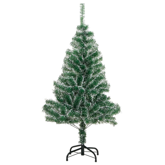 Artificial Christmas Tree Green and white PET 59.1 in