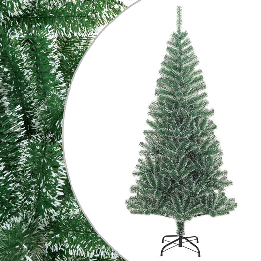 Artificial Christmas Tree Green and white PET, Metal 82.7 in