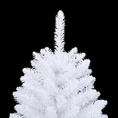 Artificial Hinged Christmas Tree White PVC, metal Medium