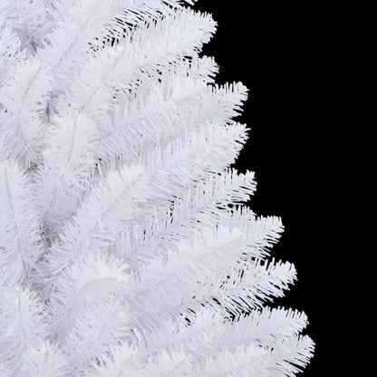 Artificial Hinged Christmas Tree White PVC, metal Medium
