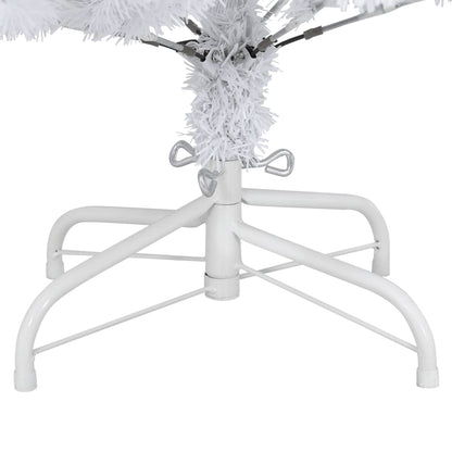 Artificial Hinged Christmas Tree White PVC, metal Medium