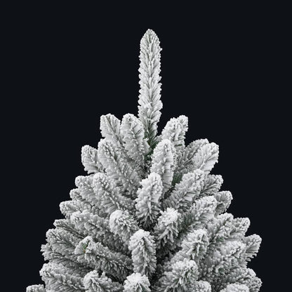 Artificial Hinged Christmas Tree Green and white PVC, metal Medium